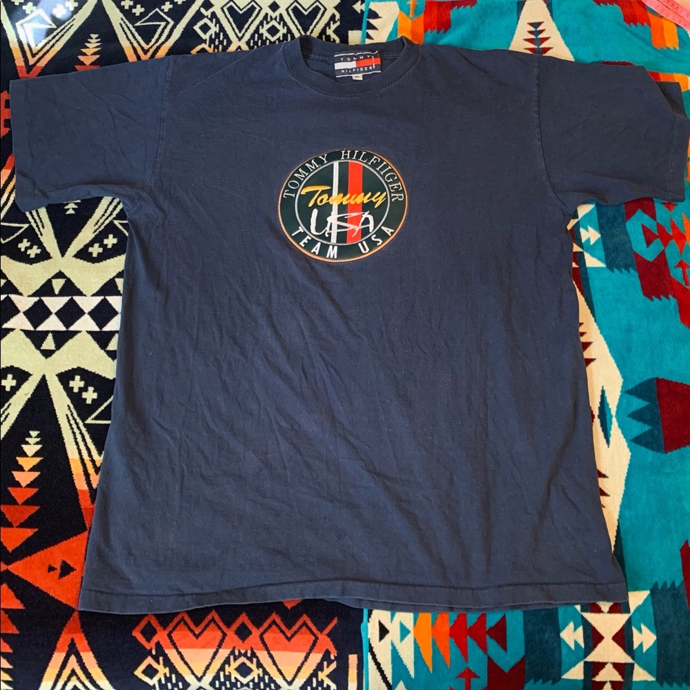 Vintage Tommy Hilfiger boot XL patch 90s